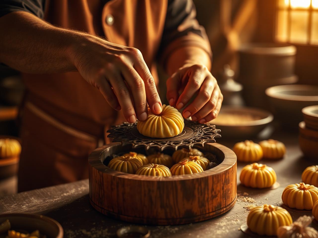 Nghệ nhân làm bánh trung thu Đồng Khánh